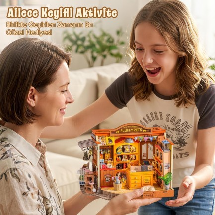 Rolife DG185 Fluffy Friends Hub 3D Wooden Puzzle - Thumbnail