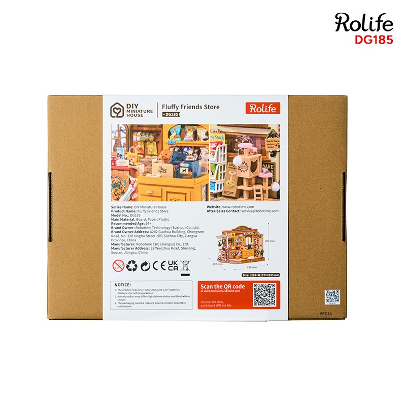 Rolife DG185 Fluffy Friends Hub 3D Wooden Puzzle