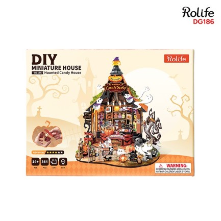 Rolife DG186 Haunted Candy House 3D Wooden Puzzle - Thumbnail