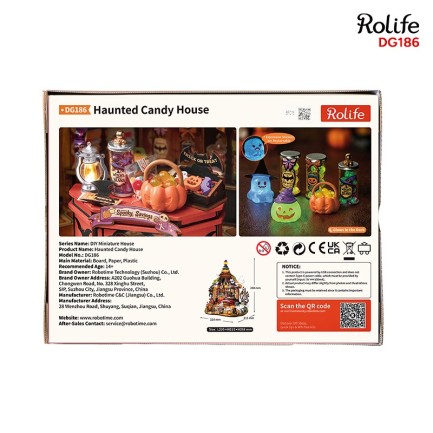 Rolife DG186 Haunted Candy House 3D Wooden Puzzle - Thumbnail