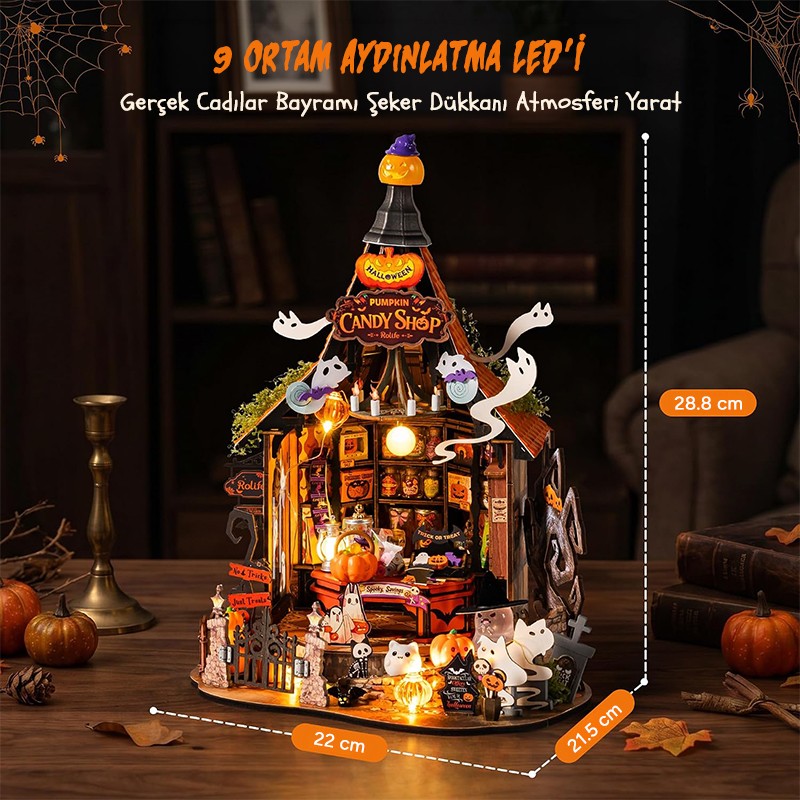 Rolife DG186 Haunted Candy House 3D Wooden Puzzle