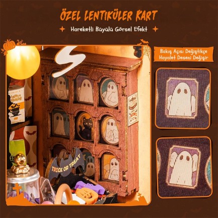 Rolife DG186 Haunted Candy House 3D Wooden Puzzle - Thumbnail