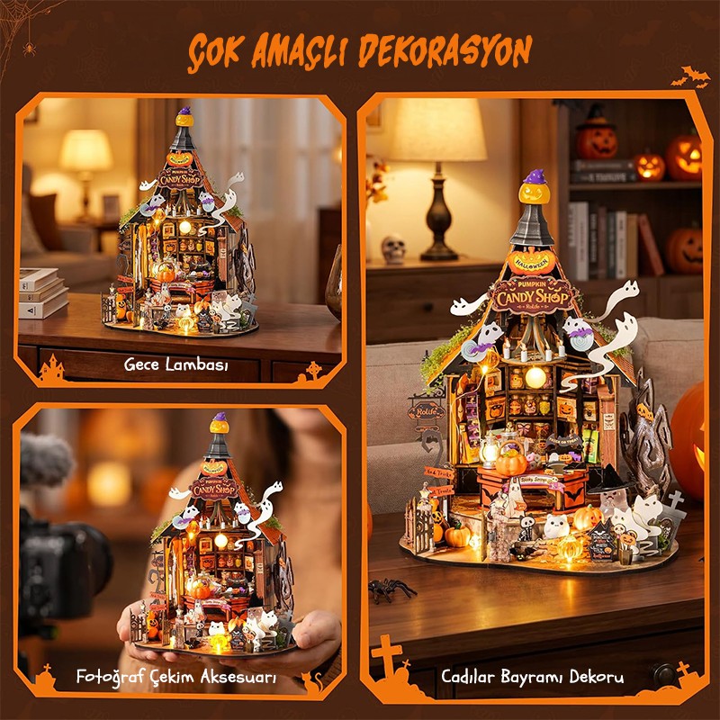 Rolife DG186 Haunted Candy House 3D Wooden Puzzle
