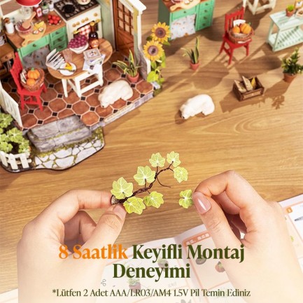 Rolife DH101 Sunlit Farmhouse Kitchen 3D Wooden Puzzle - Thumbnail