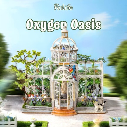 Rolife DH102 Oxygen Oasis 3D Wooden Puzzle - Thumbnail