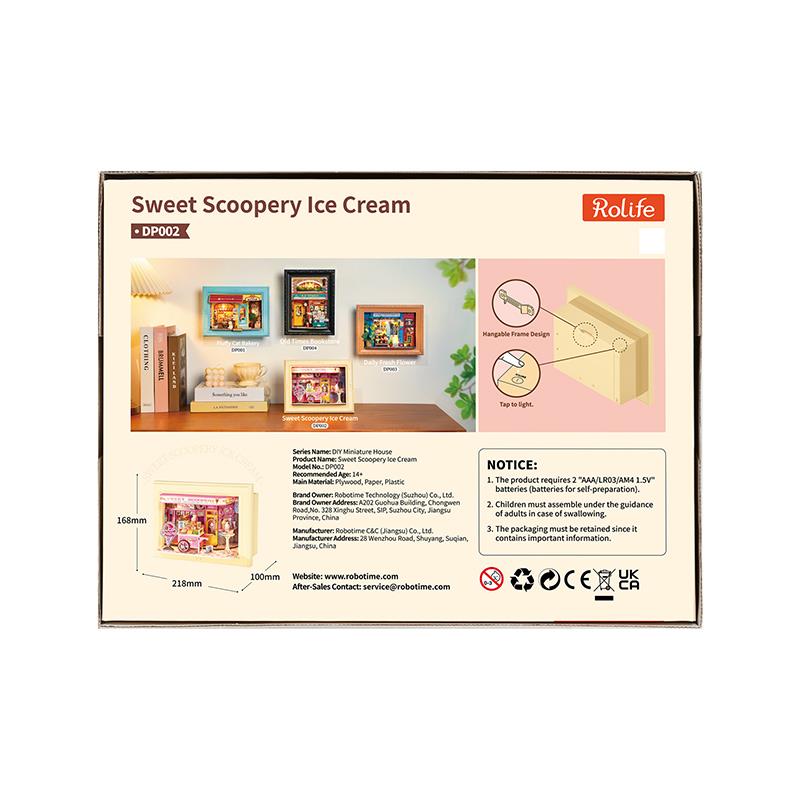 Rolife DP002 Sweet Scoopery Ice Cream 3D Wooden Puzzle