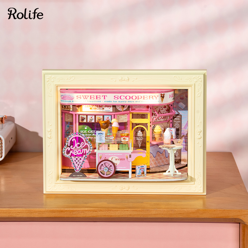 Rolife DP002 Sweet Scoopery Ice Cream 3D Wooden Puzzle
