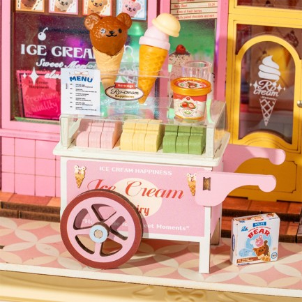 Rolife DP002 Sweet Scoopery Ice Cream 3D Wooden Puzzle - Thumbnail
