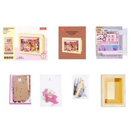 Rolife DP002 Sweet Scoopery Ice Cream 3D Wooden Puzzle - Thumbnail