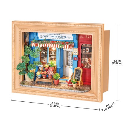 Rolife DP003 Daily Fresh Flower 3D Wooden Puzzle - Thumbnail