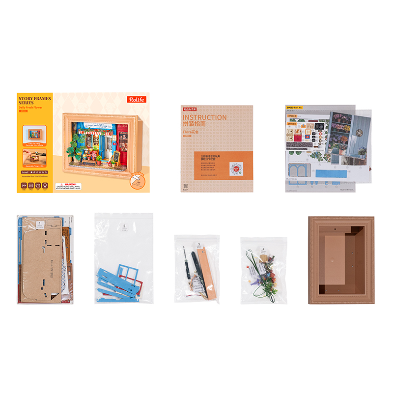 Rolife DP003 Daily Fresh Flower 3D Wooden Puzzle