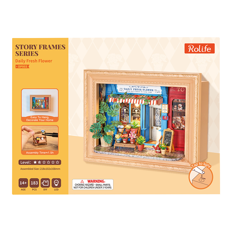 Rolife DP003 Daily Fresh Flower 3D Wooden Puzzle