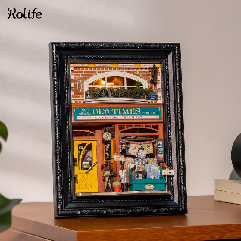 Rolife DP004 Old Times Bookstore 3D Wooden Puzzle
