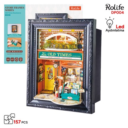 Rolife - Rolife DP004 Old Times Bookstore 3D Wooden Puzzle
