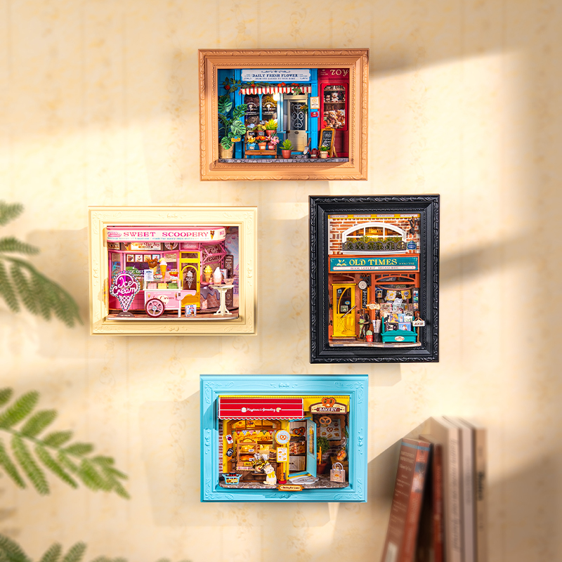 Rolife DP004 Old Times Bookstore 3D Wooden Puzzle