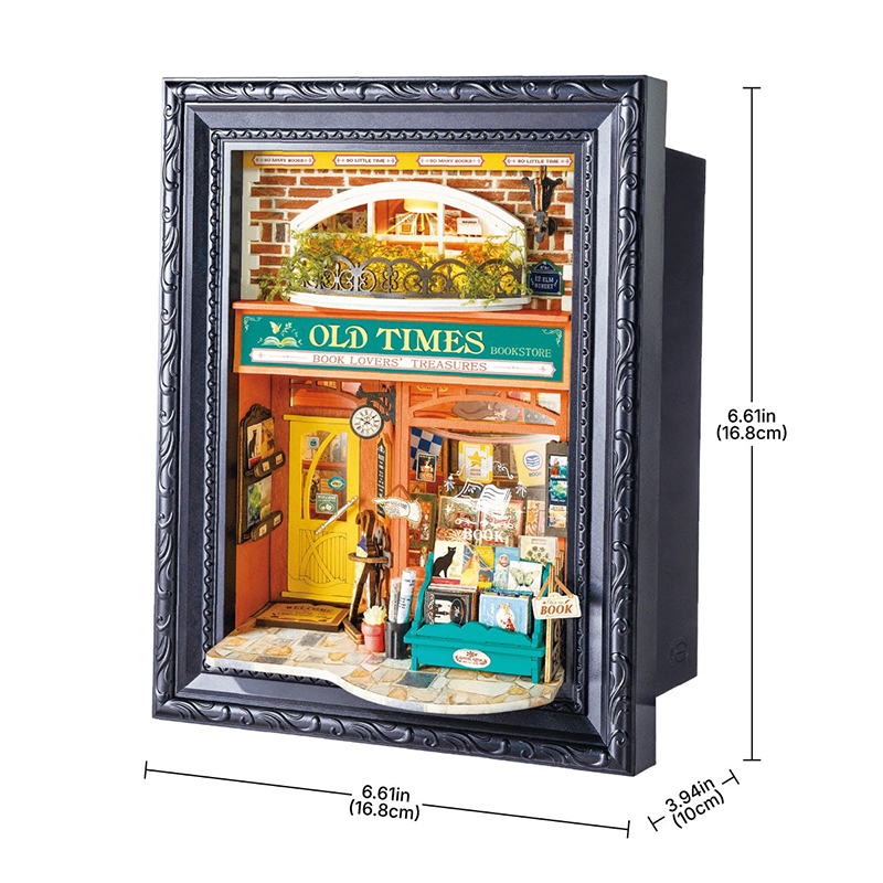 Rolife DP004 Old Times Bookstore 3D Wooden Puzzle