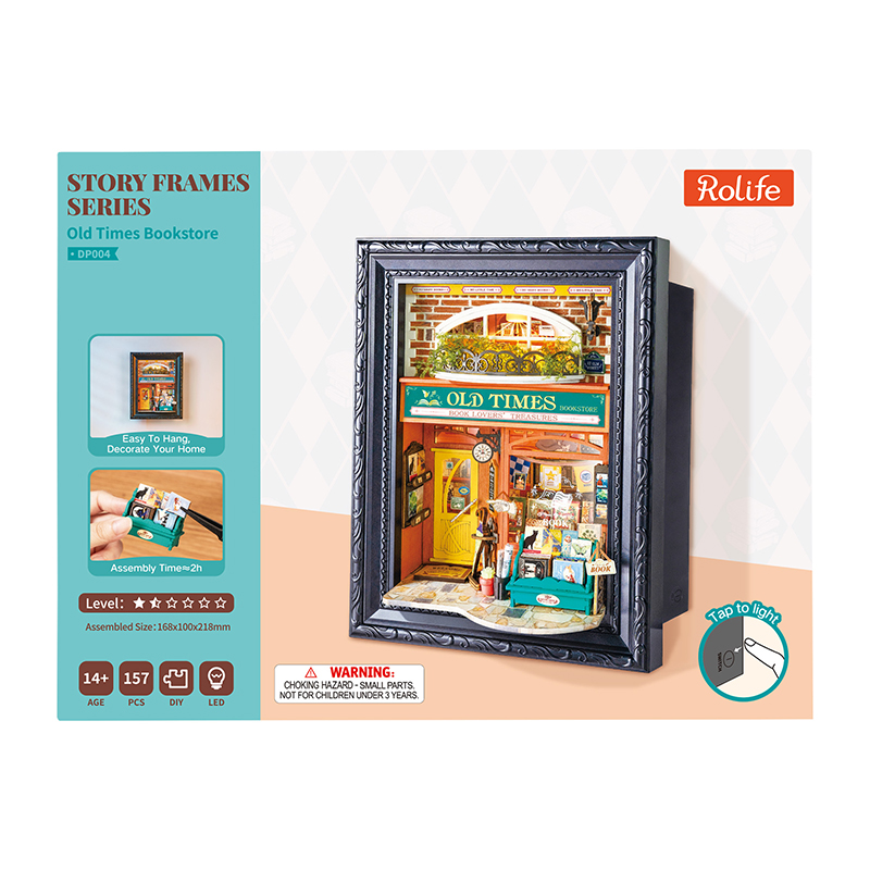 Rolife DP004 Old Times Bookstore 3D Wooden Puzzle