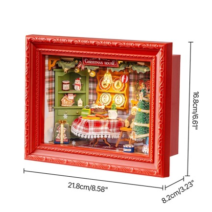 Rolife DP005 Christmas Eve Party 3D Wooden Puzzle - Thumbnail