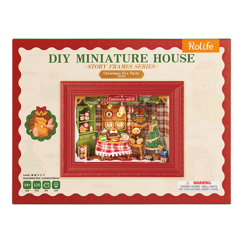 Rolife DP005 Christmas Eve Party 3D Wooden Puzzle