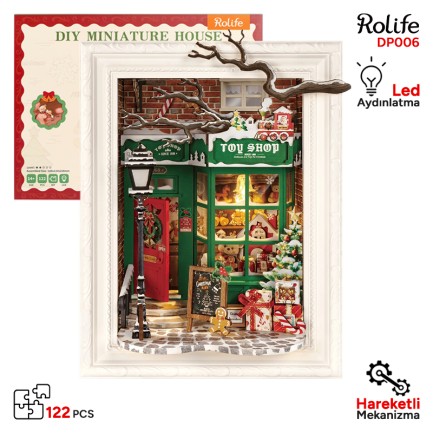 Rolife - Rolife DP006 Santa's Toy Shop 3D Wooden Puzzle