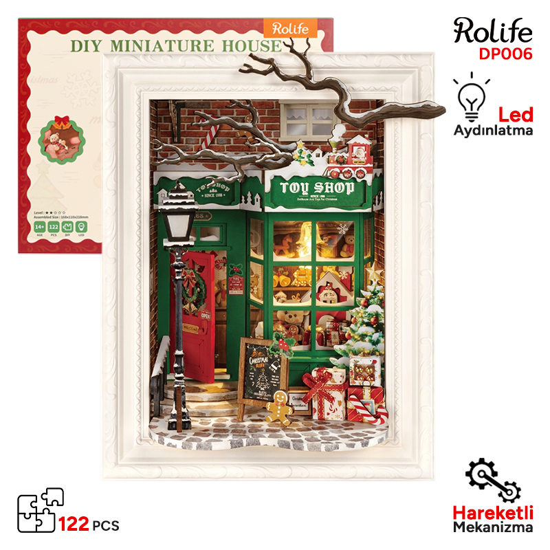 Rolife DP006 Santa's Toy Shop 3D Wooden Puzzle
