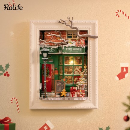 Rolife DP006 Santa's Toy Shop 3D Wooden Puzzle - Thumbnail
