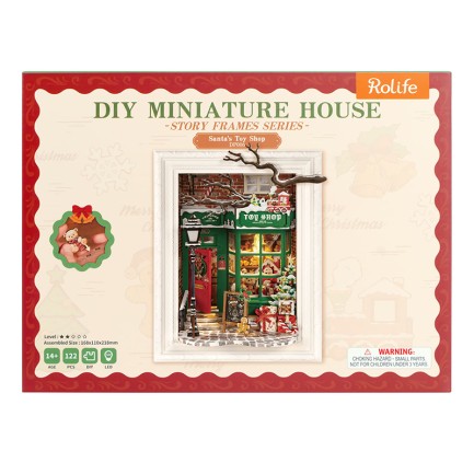 Rolife DP006 Santa's Toy Shop 3D Wooden Puzzle - Thumbnail