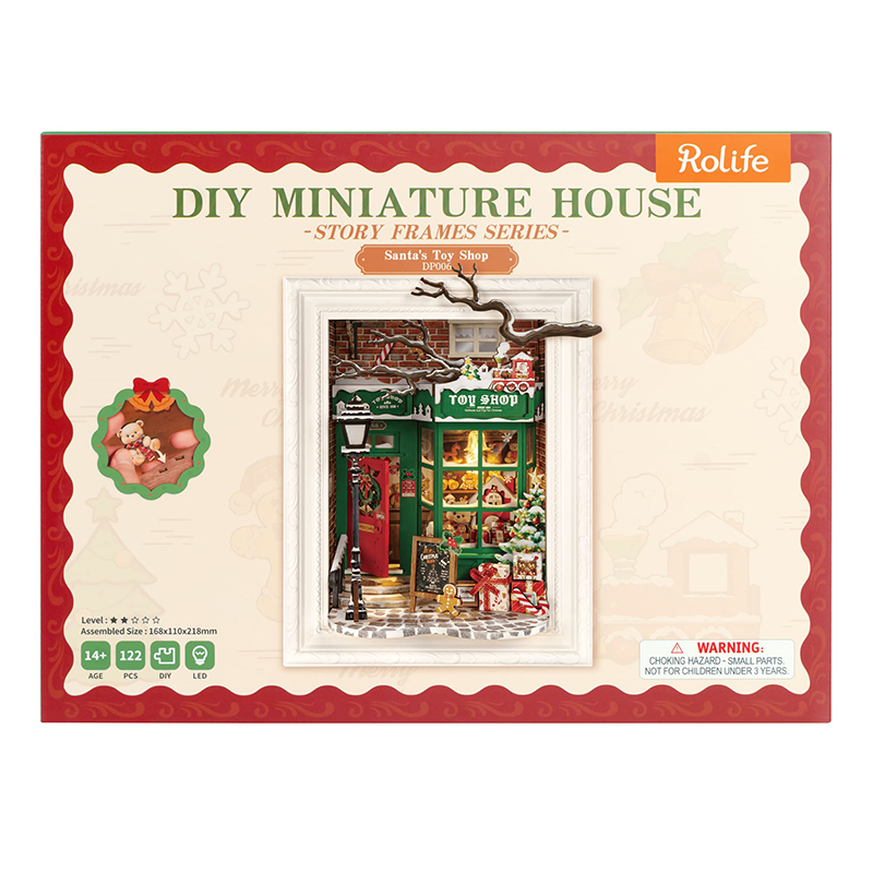 Rolife DP006 Santa's Toy Shop 3D Wooden Puzzle