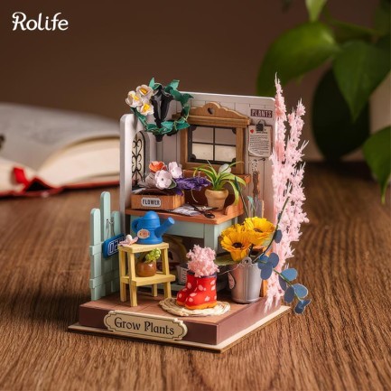 Rolife DS030 Rüya Teras Bahçesi Dreaming Terrace Garden DIY Minyatür Maket Model Seti Mini Dollhouse 3D Model Kit Detaylı Dekoratif Hobi Seti 3D Puzzle Tiny House - Thumbnail