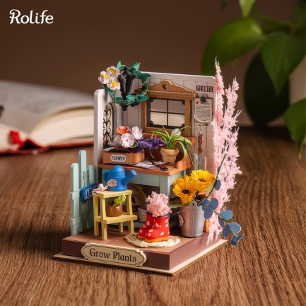Rolife DS030 Rüya Teras Bahçesi Dreaming Terrace Garden DIY Minyatür Maket Model Seti Mini Dollhouse 3D Model Kit Detaylı Dekoratif Hobi Seti 3D Puzzle Tiny House - Thumbnail