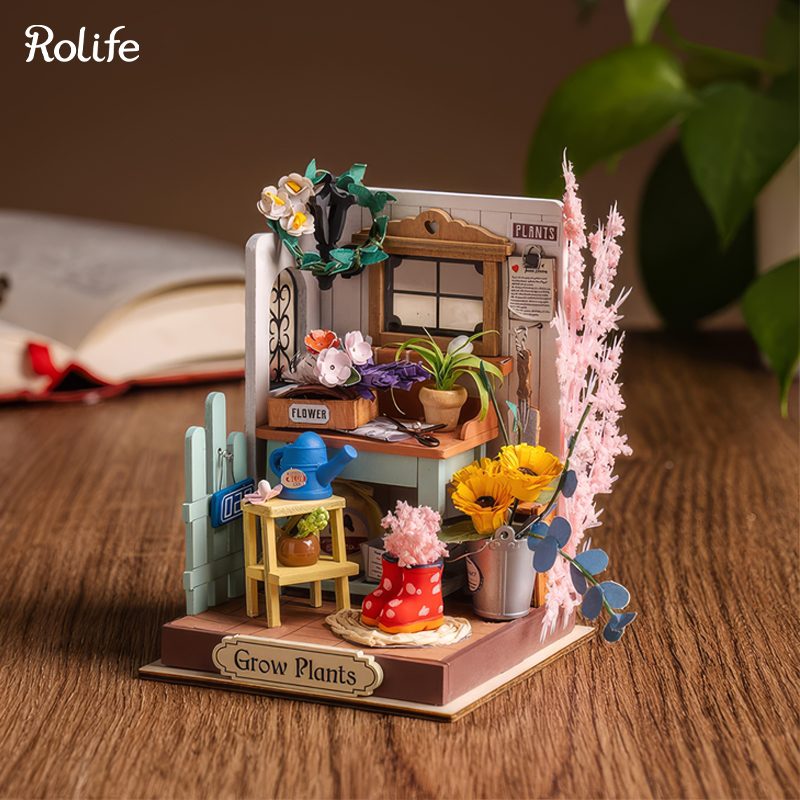 Rolife DS030 Rüya Teras Bahçesi Dreaming Terrace Garden DIY Minyatür Maket Model Seti Mini Dollhouse 3D Model Kit Detaylı Dekoratif Hobi Seti 3D Puzzle Tiny House