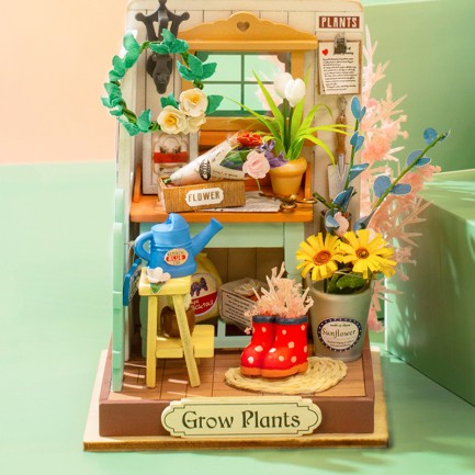 Rolife DS030 Rüya Teras Bahçesi Dreaming Terrace Garden DIY Minyatür Maket Model Seti Mini Dollhouse 3D Model Kit Detaylı Dekoratif Hobi Seti 3D Puzzle Tiny House - Thumbnail