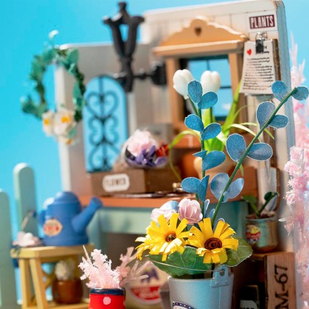 Rolife DS030 Rüya Teras Bahçesi Dreaming Terrace Garden DIY Minyatür Maket Model Seti Mini Dollhouse 3D Model Kit Detaylı Dekoratif Hobi Seti 3D Puzzle Tiny House - Thumbnail