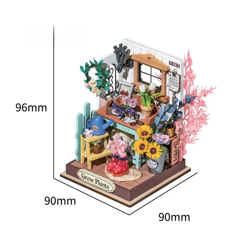 Rolife DS030 Rüya Teras Bahçesi Dreaming Terrace Garden DIY Minyatür Maket Model Seti Mini Dollhouse 3D Model Kit Detaylı Dekoratif Hobi Seti 3D Puzzle Tiny House