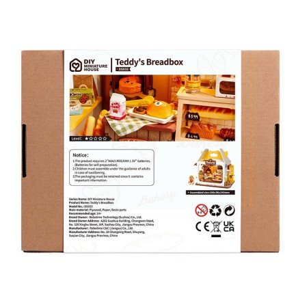 Rolife DS033 Teddy's Breadbox DIY Miniature House - Thumbnail