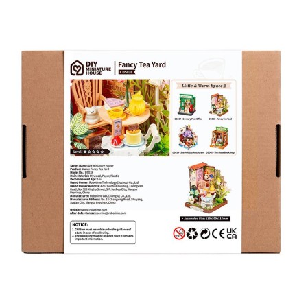 Rolife DS038 Fancy Tea Yard DIY Miniature House - Thumbnail