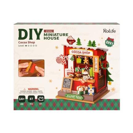 Rolife DS042 Cocoa Shop DIY Miniature House - Thumbnail