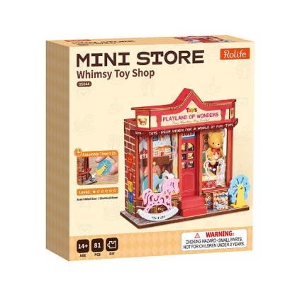 Rolife DS044 Whimsy Toy Shop 3D Wooden Puzzle - Thumbnail