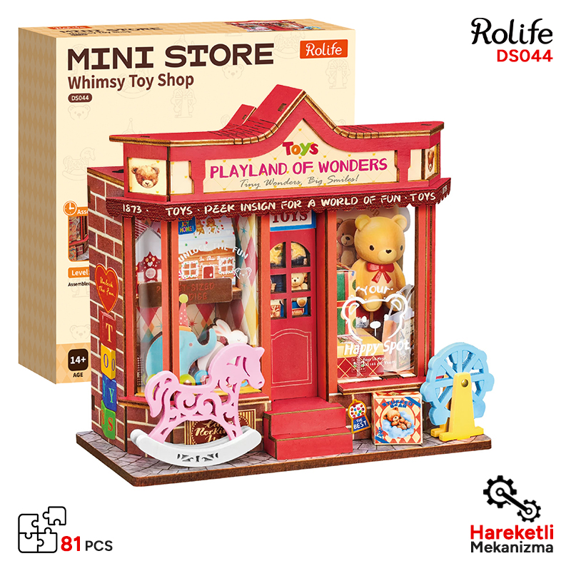Rolife DS044 Whimsy Toy Shop 3D Wooden Puzzle