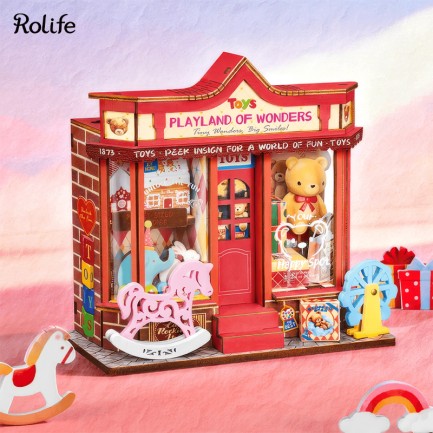 Rolife DS044 Whimsy Toy Shop 3D Wooden Puzzle - Thumbnail