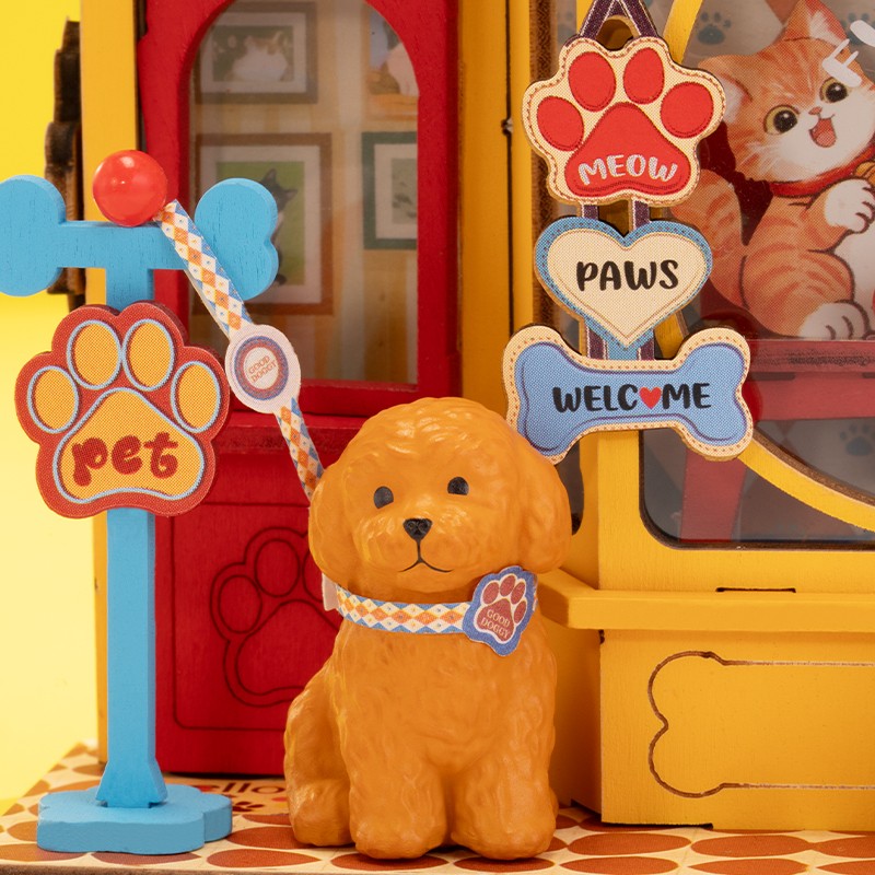 Rolife DS045 Pawfect Pet Shop 3D Wooden Puzzle
