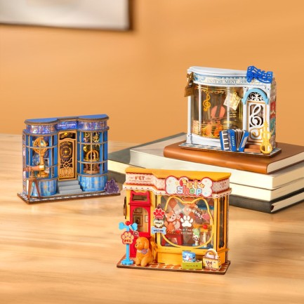 Rolife DS045 Pawfect Pet Shop 3D Wooden Puzzle - Thumbnail