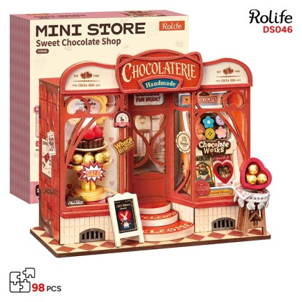 Rolife - Rolife DS046 Sweet Chocolate Shop 3D Wooden Puzzle