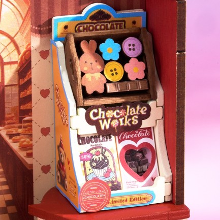 Rolife DS046 Sweet Chocolate Shop 3D Wooden Puzzle - Thumbnail