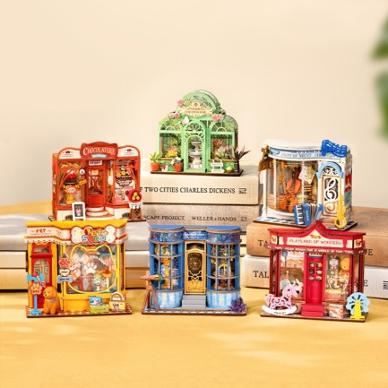 Rolife DS046 Sweet Chocolate Shop 3D Wooden Puzzle - Thumbnail