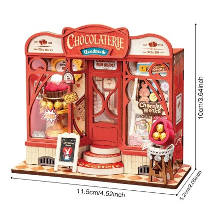Rolife DS046 Sweet Chocolate Shop 3D Wooden Puzzle - Thumbnail