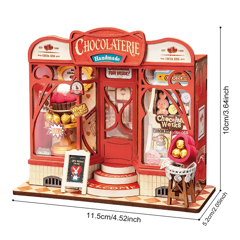 Rolife DS046 Sweet Chocolate Shop 3D Wooden Puzzle