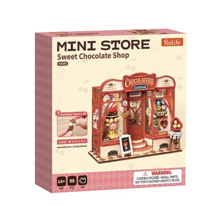 Rolife DS046 Sweet Chocolate Shop 3D Wooden Puzzle - Thumbnail