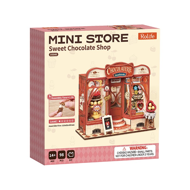 Rolife DS046 Sweet Chocolate Shop 3D Wooden Puzzle