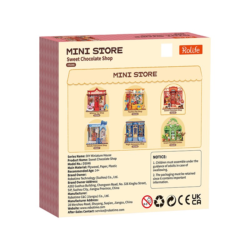 Rolife DS046 Sweet Chocolate Shop 3D Wooden Puzzle